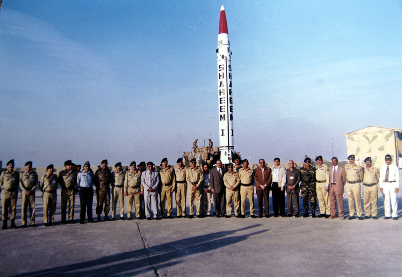 Pakistan’s Hatf-IV short range nuclear capable ballistic missile.